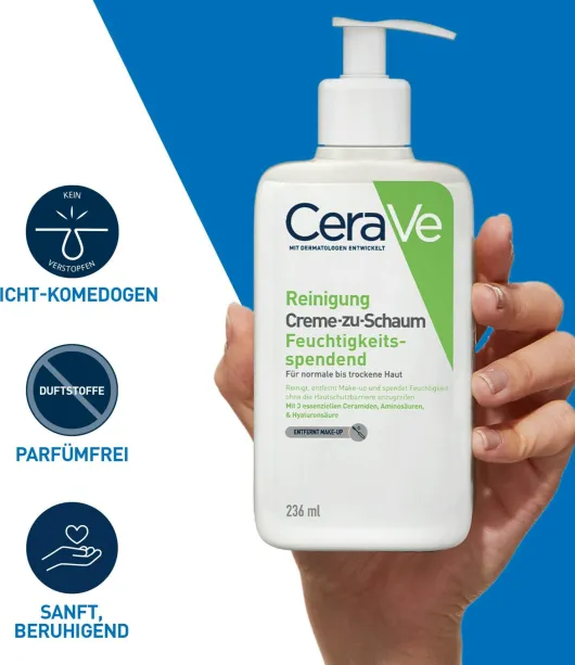 CeraVe Creme-zu-Schaum Reinigung 236 ml