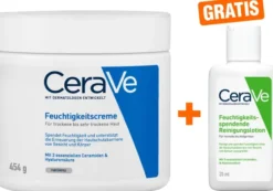 CeraVe Feuchtigkeitscreme 454 g + gratis Reinigungslotion 20 ml