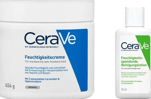 CeraVe Feuchtigkeitscreme 454 g + gratis Reinigungslotion 20 ml