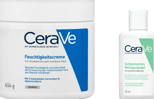 CeraVe Feuchtigkeitscreme 454 g + gratis schäumendes Reinigungsgel 20 ml