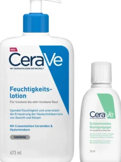 CeraVe Feuchtigkeitslotion 473 ml + gratis schäumendes Reinigungsgel 20 ml