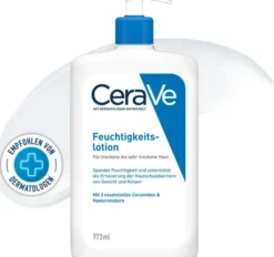 CeraVe Feuchtigkeitslotion 973 ml + gratis feuchtigkeitsspendende Reinigungslotion 20 ml
