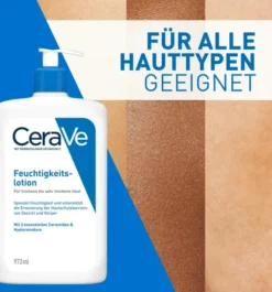 CeraVe Feuchtigkeitslotion 973 ml + gratis feuchtigkeitsspendende Reinigungslotion 20 ml