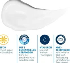 CeraVe Feuchtigkeitsspendende Gesichtscreme LSF 30 52 ml
