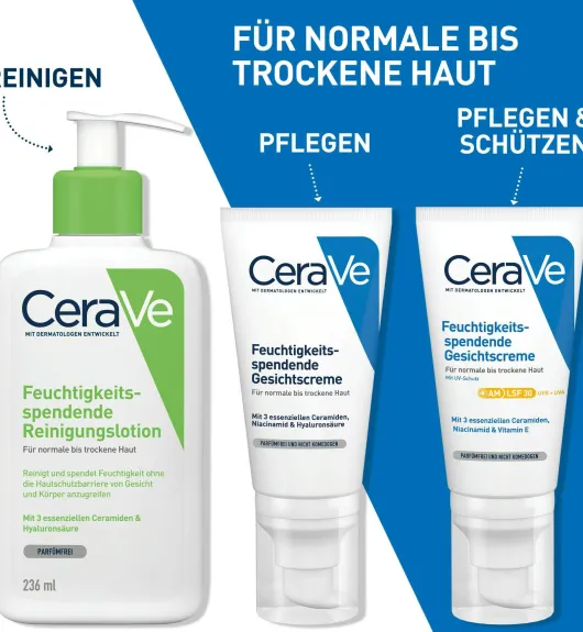 CeraVe Feuchtigkeitsspendende Gesichtscreme LSF 30 52 ml