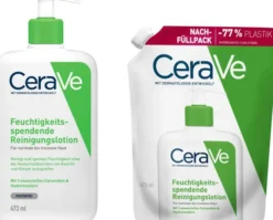 CeraVe Feuchtigkeitsspendende Reinigungslotion 473 ml + CeraVe Feuchtigkeitsspendende Reinigungslotion 473 ml Refill