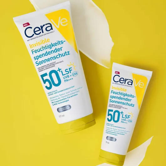 CeraVe Invisible Feuchtigkeitsspendender Sonnenschutz LSF 50+ 177 ml