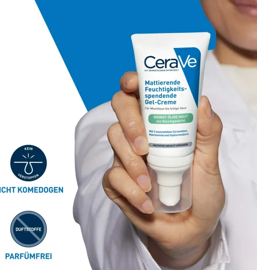CeraVe Mattierende Feuchtigkeitsspendende Gel-Creme 52 ml