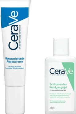 CeraVe regenerierende Augencreme 14 ml + gratis schäumendes Reinigungsgel 20 ml