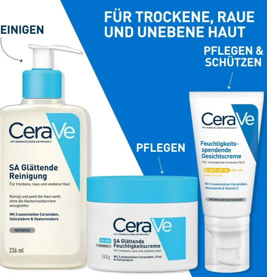 CeraVe SA Urea Glättende Feuchtigkeitscreme 340 g