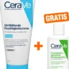 CeraVe SA Urea Glättende Feuchtigkeitscreme 177 ml + gratis Feuchtigkeitsspendende Reinigungslotion 20 ml