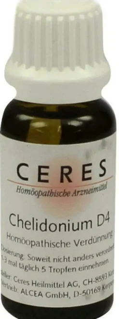 Ceres Chelidonium D 4 Dilution 20 ml