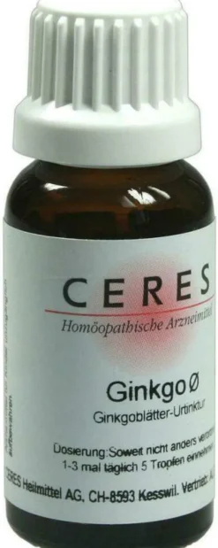 Ceres Ginkgo Urtinktur 20 ml Tropfen