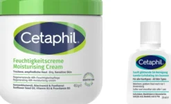 Cetaphil Feuchtigkeitscreme 453 g + gratis Cetaphil sanft glättende SA Reinigungslotion 29 ml