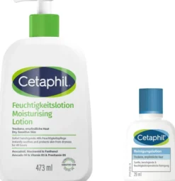 Cetaphil Feuchtigkeitslotion 473 ml + gratis Cetaphil Reinigungslotion 29 ml