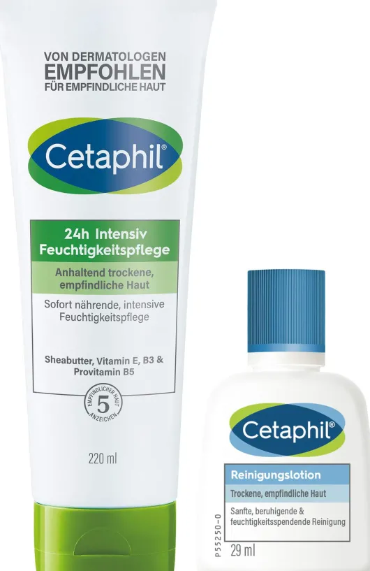 Cetaphil 24 H Int.Feuchtigkeitspflege + gratis Reinigungslotion 29 g