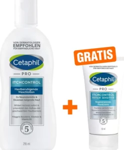 Cetaphil Pro Itch Control Waschlotion 295 ml + gratis Repair Sensitive regenerierende Handcreme 50 ml