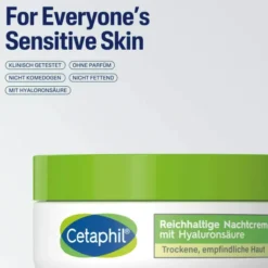Cetaphil reichhaltige Nachtcreme mit Hyaluronsäure 48 g