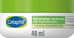 Cetaphil reichhaltige Nachtcreme mit Hyaluronsäure 48 g