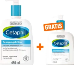 Cetaphil Reinigungslotion 460 ml + gratis 236 ml