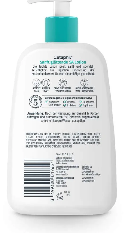Cetaphil Sanft glättende SA Lotion für Gesicht & Körper 236 ml