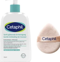 Cetaphil Sanft glättende SA Reinigung 236 ml + gratis Cetaphil Reinigungspad 1 Stück