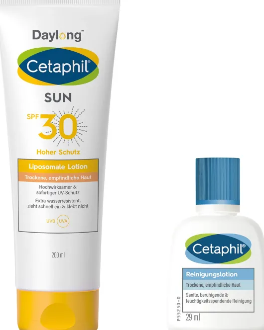 Cetaphil Sun Daylong SPF 30 liposomale Lotion 200 ml + gratis Cetaphil Reinigungslotion 29 ml