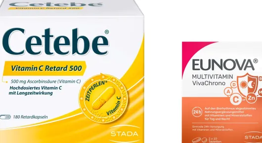 Cetebe Vitamin C Retardkapseln 500mg 180 Stück + gratis Eunova VivaChrono 2 x 10 Tabletten