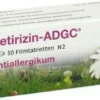 Cetirizin ADGC Antiallergikum 50 Filmtabletten