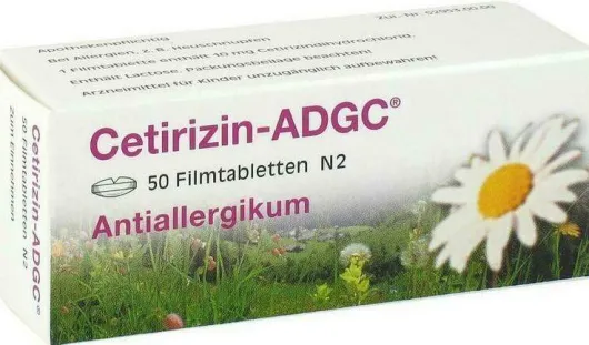 Cetirizin ADGC Antiallergikum 50 Filmtabletten