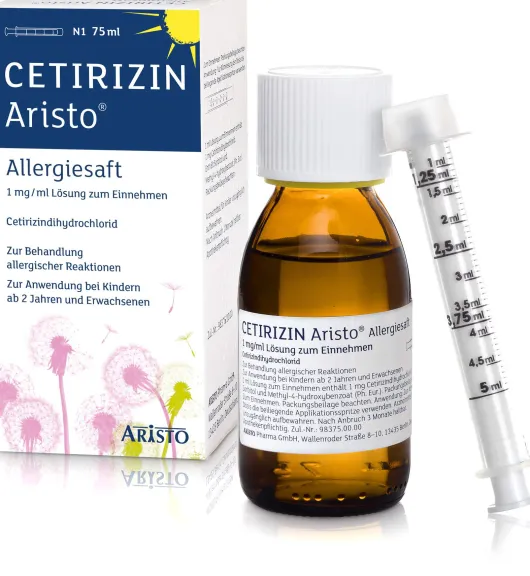 Cetirizin Aristo Allergiesaft 1 mg Je ml 75 ml