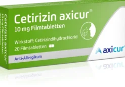 Cetirizin Axicur 10 mg 20 Filmtabletten
