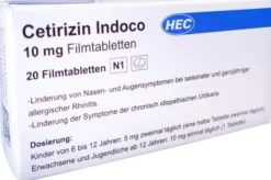 Cetirizin Indoco 10 mg Filmtabletten 20 Stück
