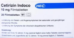 Cetirizin Indoco 10 mg Filmtabletten 20 Stück