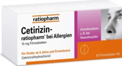 Cetirizin-ratiopharm bei Allergien 50 Filmtabletten