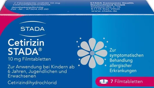Cetirizin Stada 10 mg 7 Filmtabletten