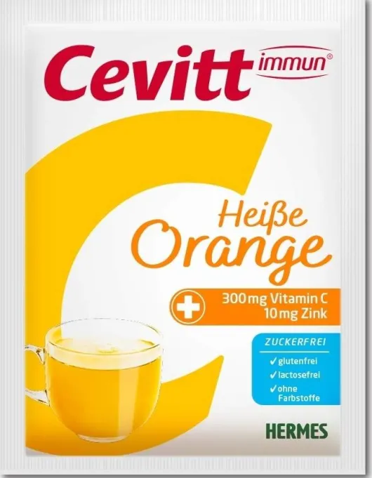 Cevitt Immun Heiße Orange Zuckerfrei 14 Beutel