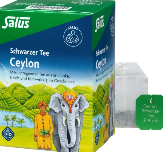Ceylon Schwarzer Tee Bio Salus 15 Filterbeutel