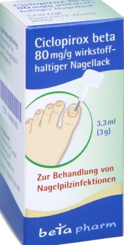 Ciclopirox Beta 80 mg Pro G Wirkstoffhalt.Nagellack 3,3 G