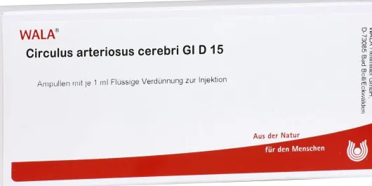 Circulus Arterios. Cer. Gl D 15 Ampullen