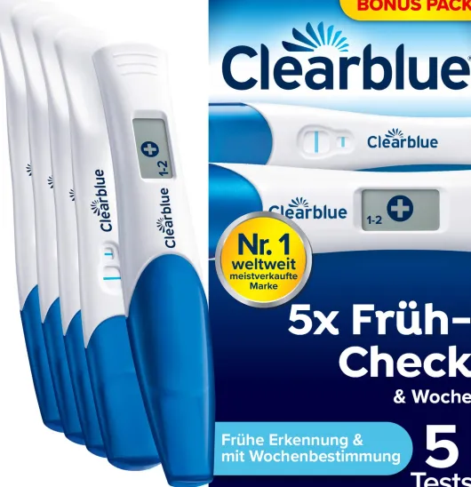 Clearblue Schwangerschaftstest Multicheck 4+1 Urin