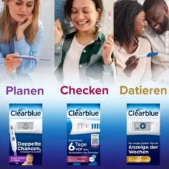 Clearblue Schwangerschaftstest 6 Tage vorher 2 Hormone 1 Stück