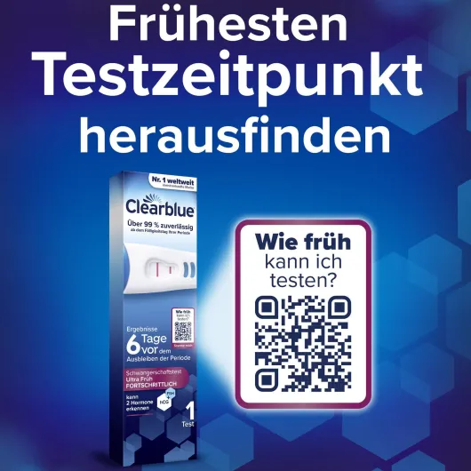 Clearblue Schwangerschaftstest 6 Tage vorher 2 Hormone 1 Stück