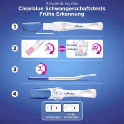 Clearblue Schwangerschaftstest frühe Erkennung und mit Wochenbestimmung 2 Teststäbchen
