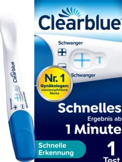 Clearblue Schwangerschaftstest schnelle Erkennung 1 Test