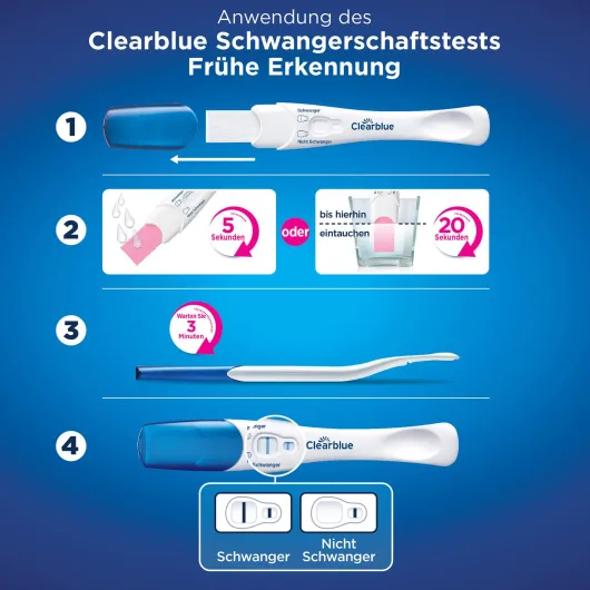 Clearblue Schwangerschaftstest Frühe Erkennung 2 Stück