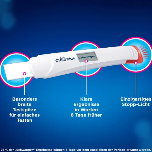 Clearblue Schwangerschaftstest Ultra Frühtest Digital 2 Stück
