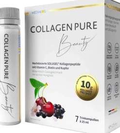 Collagen Pure Beauty 10 G Kollagen Hochdos.Gold Trinkampullen 7...