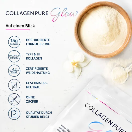 Collagen Pure Glow 100% Reines Kollagen 500 G