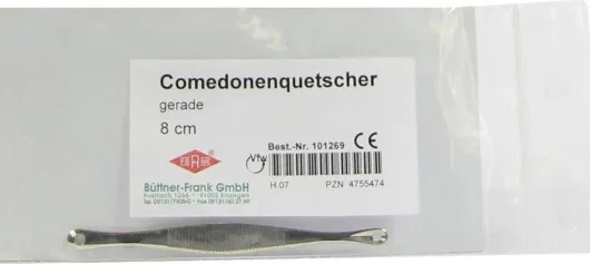 Comedonenquetscher Gerade 8 cm